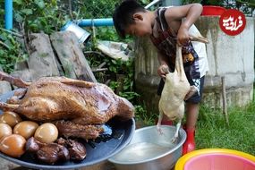 (ویدئو) فرآیند پخت چلو اردک محلی توسط نوجوان خلاق سنگاپوری