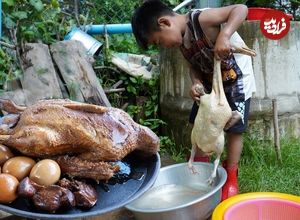 (ویدئو) فرآیند پخت چلو اردک محلی توسط نوجوان خلاق سنگاپوری