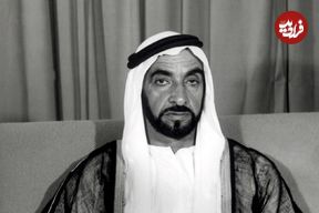 عکس| سفر در زمان؛ «شیخ زاید، بنیانگذار امارات» در حال صحبت با تلفن در لندن؛ سال 1334