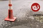 عکس؛ هنر خیابانی؛ خلاقیت هنرمندی که «چالۀ خیابان» را با «شاهکار هنری» پر کرده است