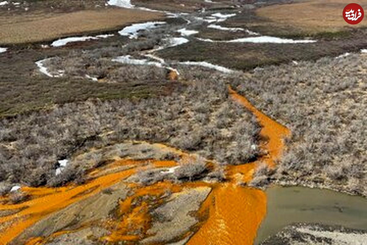 (تصاویر) عجیب اما واقعی؛ رودخانه‌های این منطقه نارنجی شده‌اند!