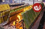 ببینید| غذای خیابانی در مالزی؛ تهیه غذا با برنج، ران مرغ و شیر نارگیل در کوالامپور