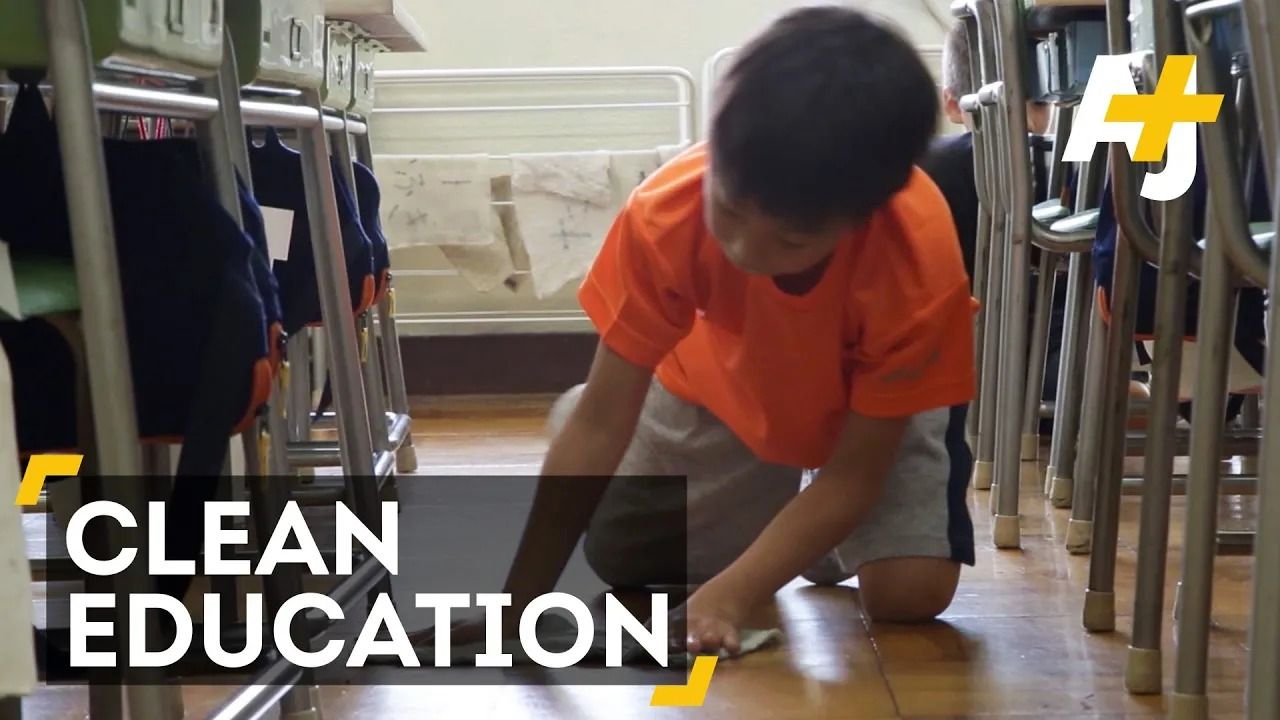 (ویدئو) اولین مهارت مهم و جالبی که دانش آموزان ژاپنی در مدرسه یاد می گیرند