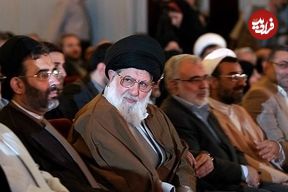 عکس؛ سفر به تاریخ؛ «سید محمد خامنه‌ای و سید ابراهیم رئیسی» شب عاشورا در بیت رهبری؛ سال 98