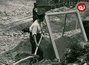 عکس| سفر زمان؛ کارگران در حال ساخت «راه‌آهن ساری» در جنگل‌های مازندران؛ 90 سال قبل