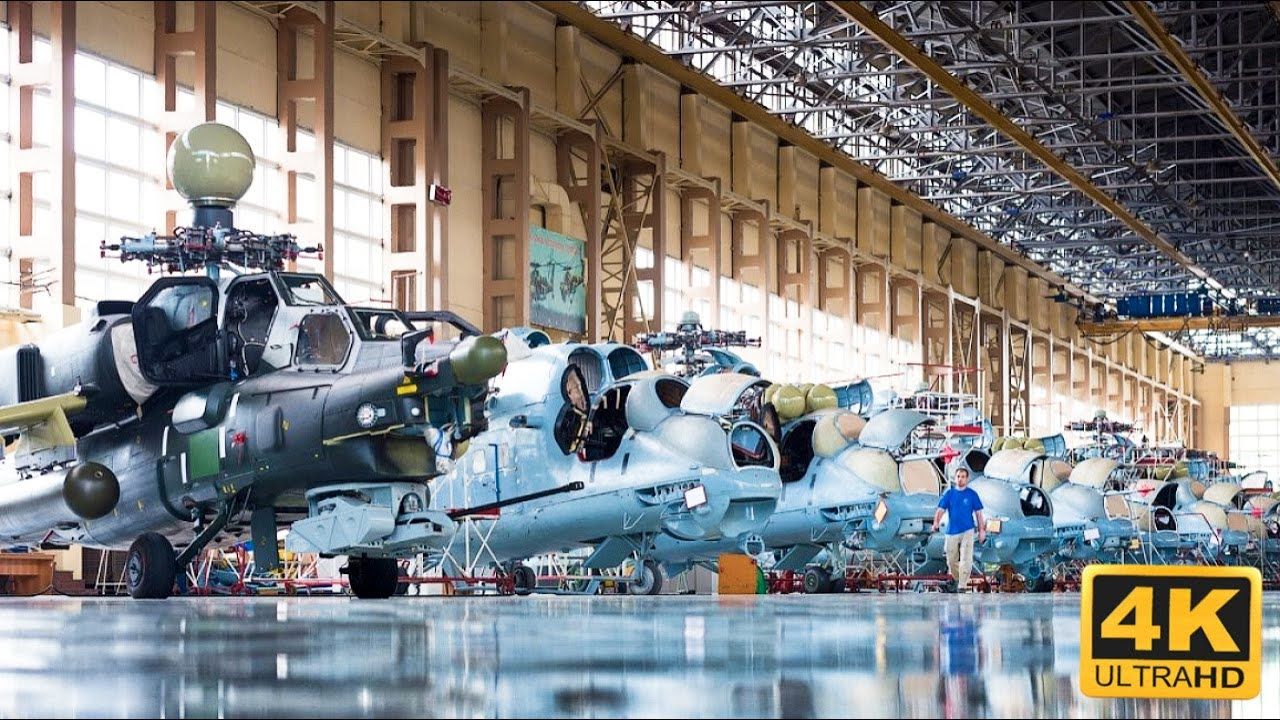 (ویدئو) نحوه تولید هلیکوپترسازی در بزرگترین کارخانه؛ فرآیند ساخت میل 26 روسی