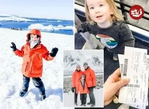 تصاویر| کودک جهانگرد؛ پسربچه‌ای که در ۷ سالگی به هر ۷ قاره جهان سفر کرده است