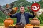 ببینید| غذای روستایی در آذربایجان؛ پخت پلو مخلوط با مرغ کبابی در طبیعت