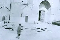 عکس| سفر زمان؛ تصویر رنگی‌شده از عمارت «تکیه دولت» در زمان ناصرالدین شاه