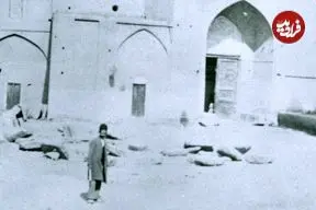 عکس| سفر زمان؛ تصویر رنگی‌شده از عمارت «تکیه دولت» در زمان ناصرالدین شاه