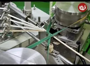 ببینید| مراحل تولید میلیون ها عدد نی کاغذی در کارخانه ای در کره جنوبی