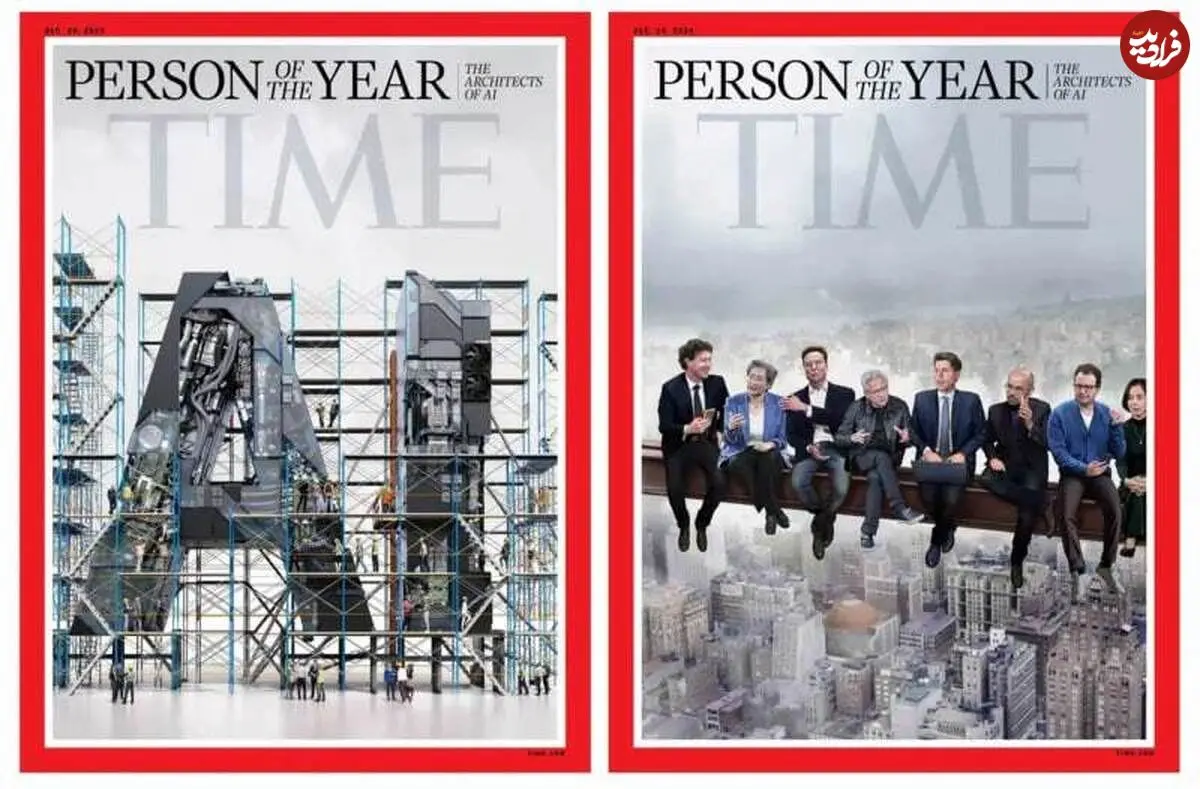 عکس| چهره سال ۲۰۲۵ تایم : «معماران هوش مصنوعی» 