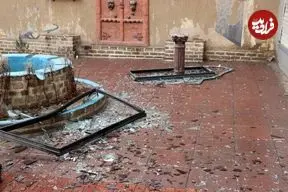 عکس| آسیب به کاخ سلیمانیه و چند اثر تاریخی کرج در حمله هوایی 