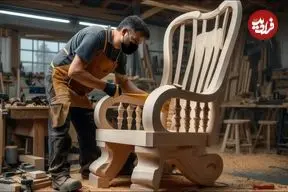 ببینید| مراحل دیدنی ساخت یک صندلی چوبی زیبا به روش نجار ماهر آمریکایی