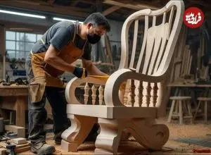 ببینید| مراحل دیدنی ساخت یک صندلی چوبی زیبا به روش نجار ماهر آمریکایی