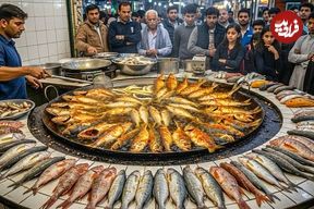 ببینید؛ غذای خیابانی در پاکستان؛ نحوه تهیه محبوب ترین ماهی کبابی و سرخ شده در کراچی