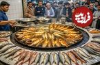 ببینید؛ غذای خیابانی در پاکستان؛ نحوه تهیه محبوب ترین ماهی کبابی و سرخ شده در کراچی