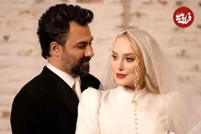 ببینید؛ خواندن عقد آریایی آرام جعفری و بابک انصاری، توسط مرجانه گلچین