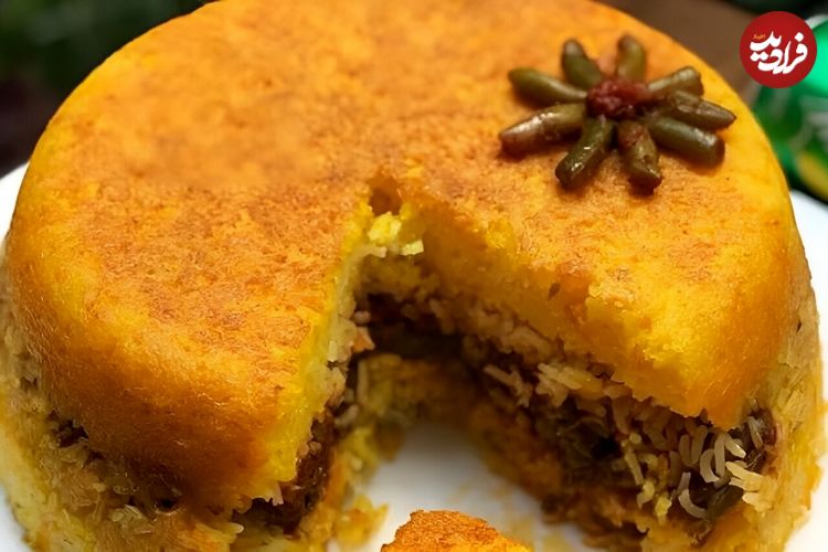طرز تهیه لوبیا پلو با ته چین ؛ غذای خوشمزه پاییزی با عطر دارچین و زعفران