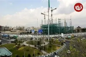 ببینید| تصاویر نزدیک از وضعیت میدان سپاه بعد از حملات اخیر