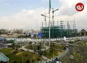 ببینید| تصاویر نزدیک از وضعیت میدان سپاه بعد از حملات اخیر