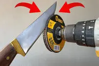 (ویدئو) روشی جالب برای تیز کردن چاقو در 5 دقیقه