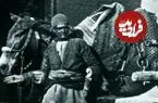 عکس| سفر به ایران قدیم؛ «زن اروپایی بعد از پیاده شدن از تخت روان» در ایران دوران قاجار