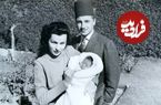 عکس؛ سفر در زمان؛ «مهناز زاهدی در آغوش مادربزرگ اش فوزیه»؛ سال 1340