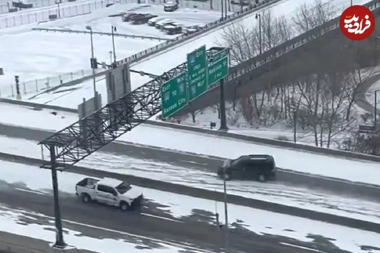ببینید| این پل یخی رانندگان را به دردسر انداخت/ ۸۵ نفر جان خود را از دست دادند