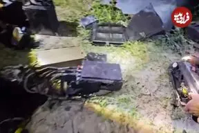 ببینید| بقایای یک پهپاد MQ-۹ آمریکایی در بندرعباس