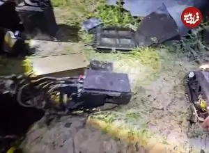 ببینید| بقایای یک پهپاد MQ-۹ آمریکایی در بندرعباس