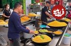 ببینید| غذای خیابانی در ویتنام؛ تهیه نودل با برنج، میگو و گل کلم سوخاری در هانوی