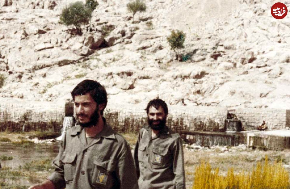 عکس؛ سفر در زمان؛ «محمدابراهیم همت و احمد متوسلیان» در جبهه مریوان؛ سال 60
