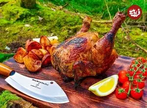 ببینید| غذای روستایی در انگلیس؛ پخت مرغ کامل و سیب زمینی در دل جنگل