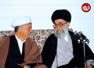 عکس؛ سفر به تاریخ؛ «رهبر انقلاب» در مراسم عقد «مهدی، پسر هاشمی رفسنجانی»؛ سال 1369