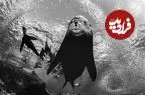 شاهکارهای عکاسی سیاه و سفید که زندگی زیر آب را به تصویر کشیده‌اند