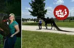 ببینید| دم ۴ متری این اسب رکورد جهانی زد