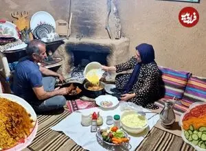 ببینید| غذای روستایی در ایران؛ مراحل دیدنی پخت ماکارونی و تهیه سالاد