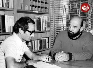 عکس| سفر در زمان؛ «شعبان بی مخ» در حال گفتگو با «ثریا»؛ سال 1333