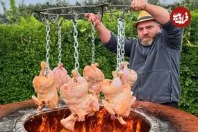 ببینید| غذای روستایی در آذربایجان؛ کباب مرغ در تنور با روشی متفاوت