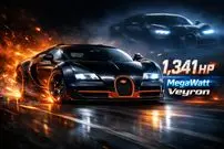 تصاویر| هیولای ناکام بوگاتی که چرخش به پیست نرسید