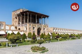 عکس؛ سفر در زمان؛ عالی‌قاپو در قاب قاجار؛ نگاهی به اصفهان ١٢٠ سال پیش