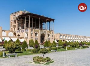 عکس؛ سفر در زمان؛ عالی‌قاپو در قاب قاجار؛ نگاهی به اصفهان ١٢٠ سال پیش