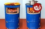 ببینید؛ نحوه ساخت یک اجاق هیزمی متفاوت با استفاده از بشکه قدیمی