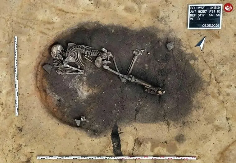 اسکلت 4 هزارسالۀ مرد جوان در یک «کورۀ زیرزمینی» پیدا شد