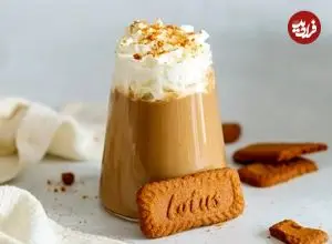 میلک‌شیک لوتوس با بافت غلیظ و طعم کاراملی بی‌نظیر