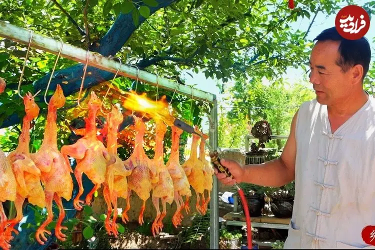 ببینید| غذای روستایی در چین؛ تهیه یه غذای سنتی با 9 کبوتر وحشی
