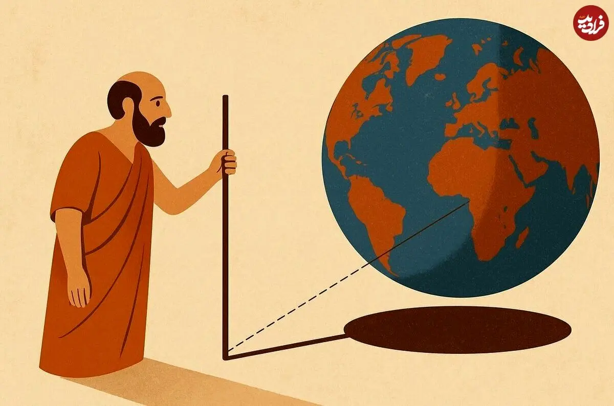 محاسبه دقیق محیط زمین با یک تکه چوب در ۲۴۰۰ سال پیش