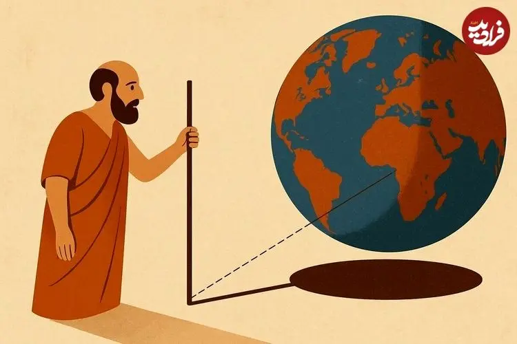 محاسبه دقیق محیط زمین با یک تکه چوب در ۲۴۰۰ سال پیش