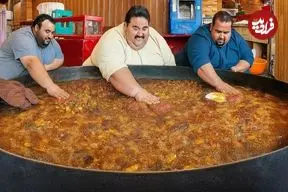 ببینید| غذای خیابانی در افغانستان؛ پخت 1000 کیلو چپلی کباب در کابل 